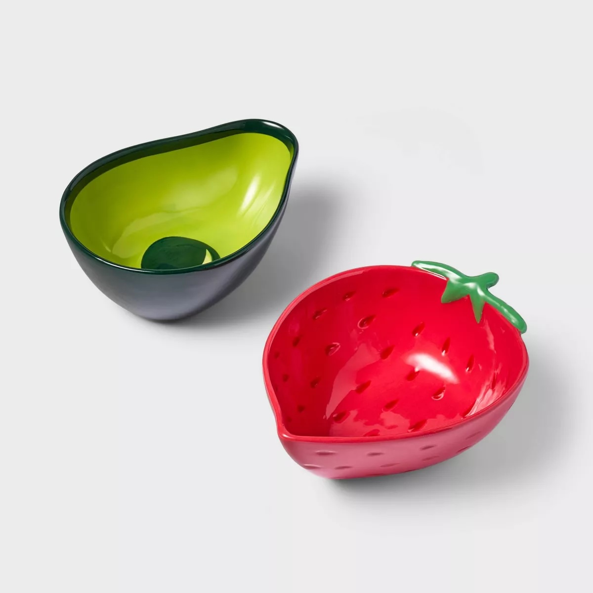 Tabitha Brown for Target Stoneware Strawberry and Avocado Appetizer Bowl Set