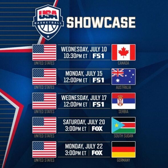 Team USA opens USA Basketball Showcase vs. Canada