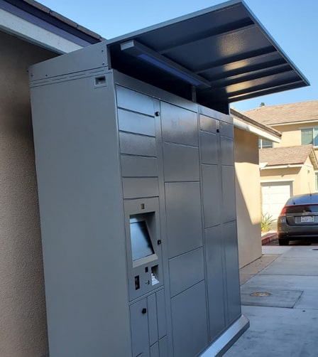 Apartment package locker system