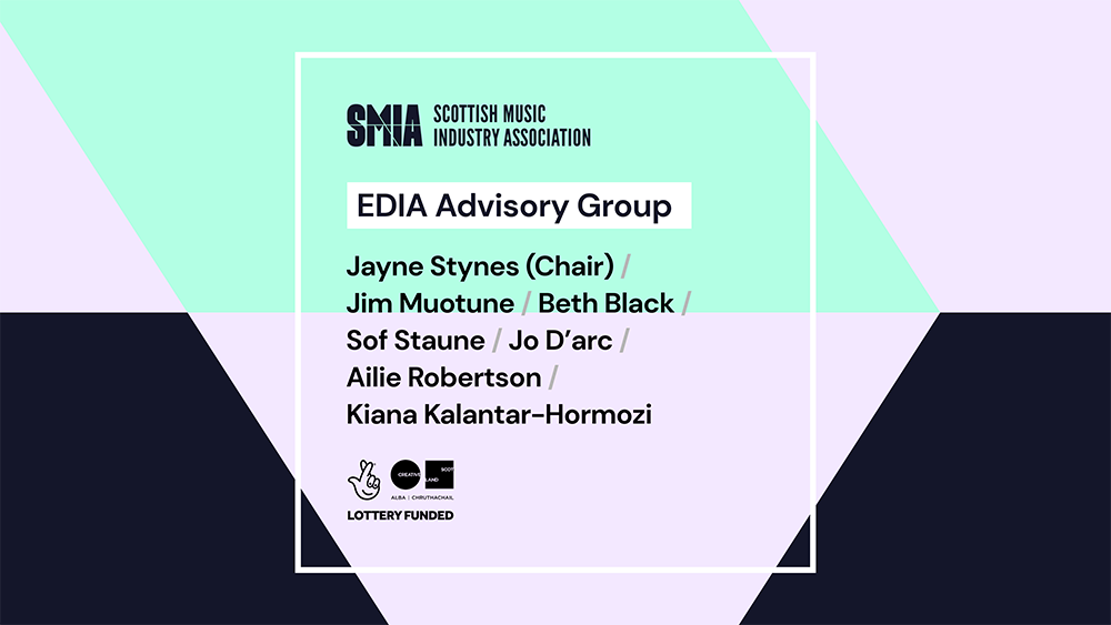 The Scottish Music Industry Association Announces Inaugural EDIA Advisory Group Appointments