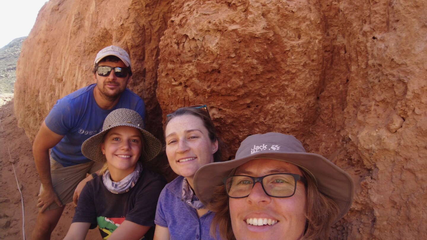 These oldest inhabited termite mounds have been active for 34,000 years