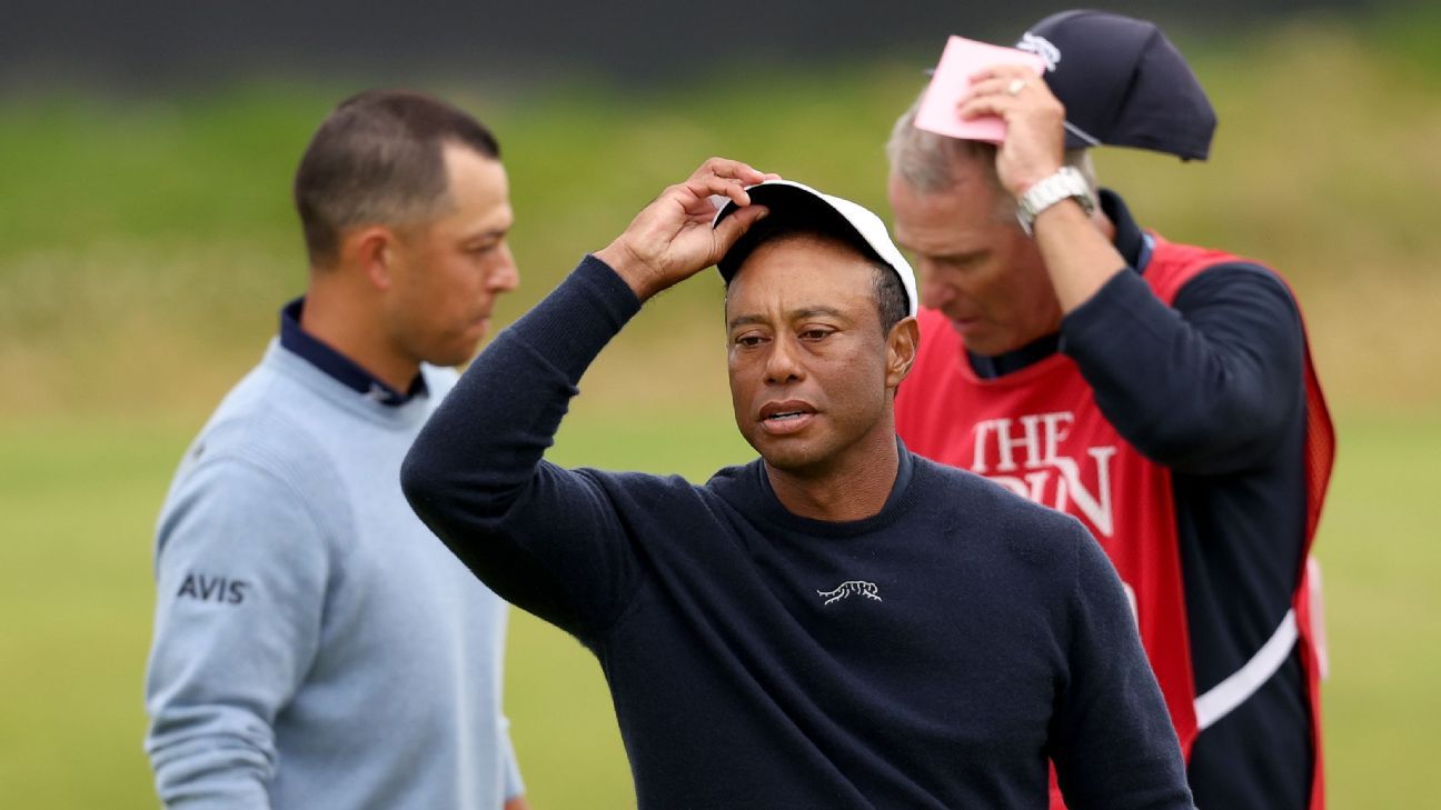 Tiger Woods 14 over at Open, misses another major cut