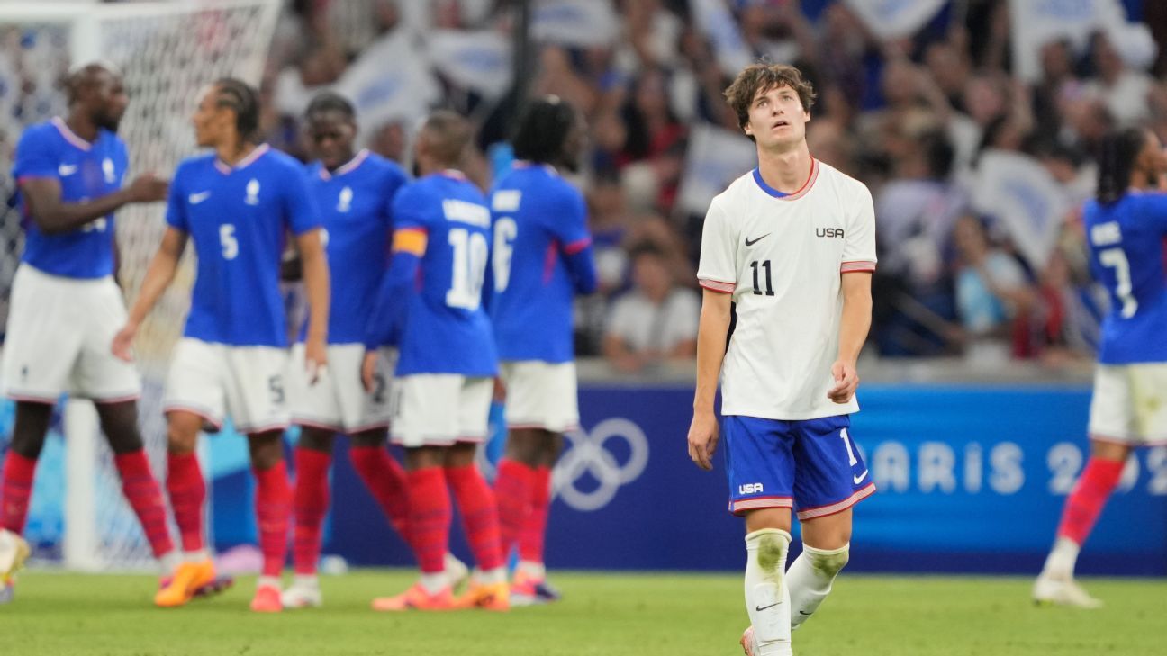 U.S. dealt harsh lesson by France in Olympic men's soccer opener