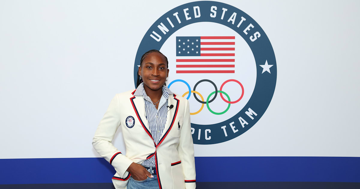 USA flagbearer Coco Gauff hoping new status will help her swap pins with LeBron James