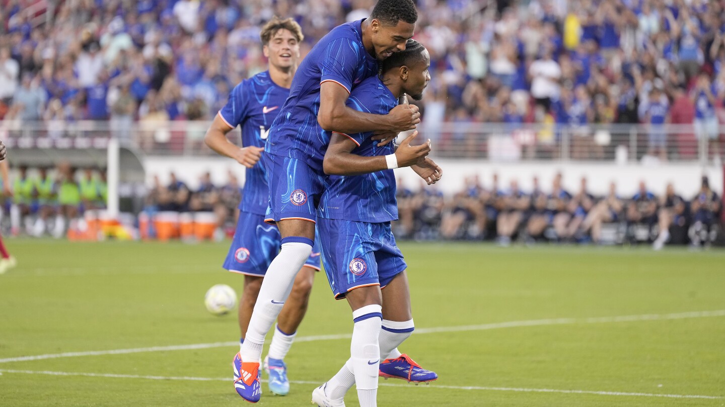 Ugochukwu scores in 82nd, Chelsea salvages 2-2 tie with Wrexham in friendly at Levi’s Stadium.