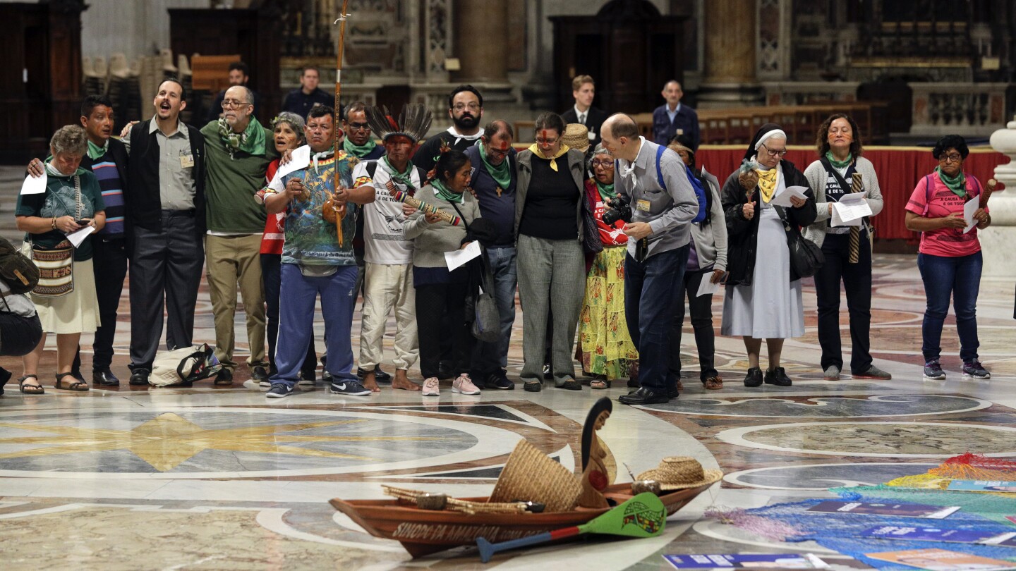 Vandals behead a controversial sculpture of Mary giving birth to Jesus in an Austrian cathedral