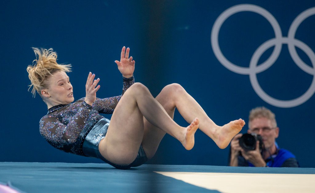 Why Jade Carey Fell During Floor Routine at Paris Olympics