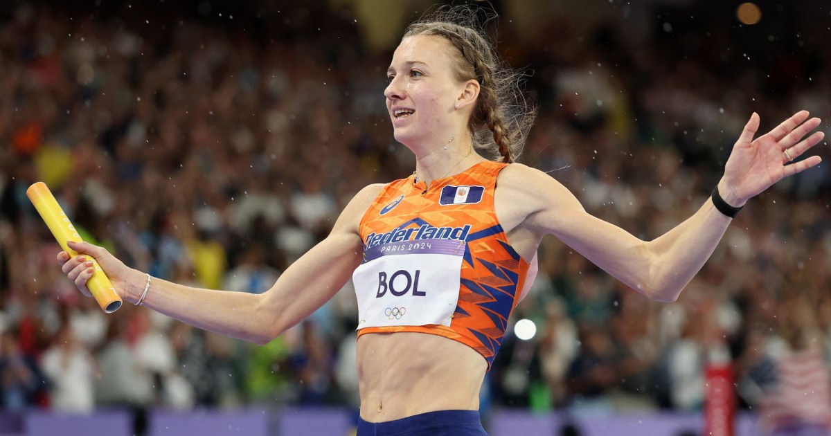 Femke Bol erupts down the stretch, Dutch win mixed relay gold medal