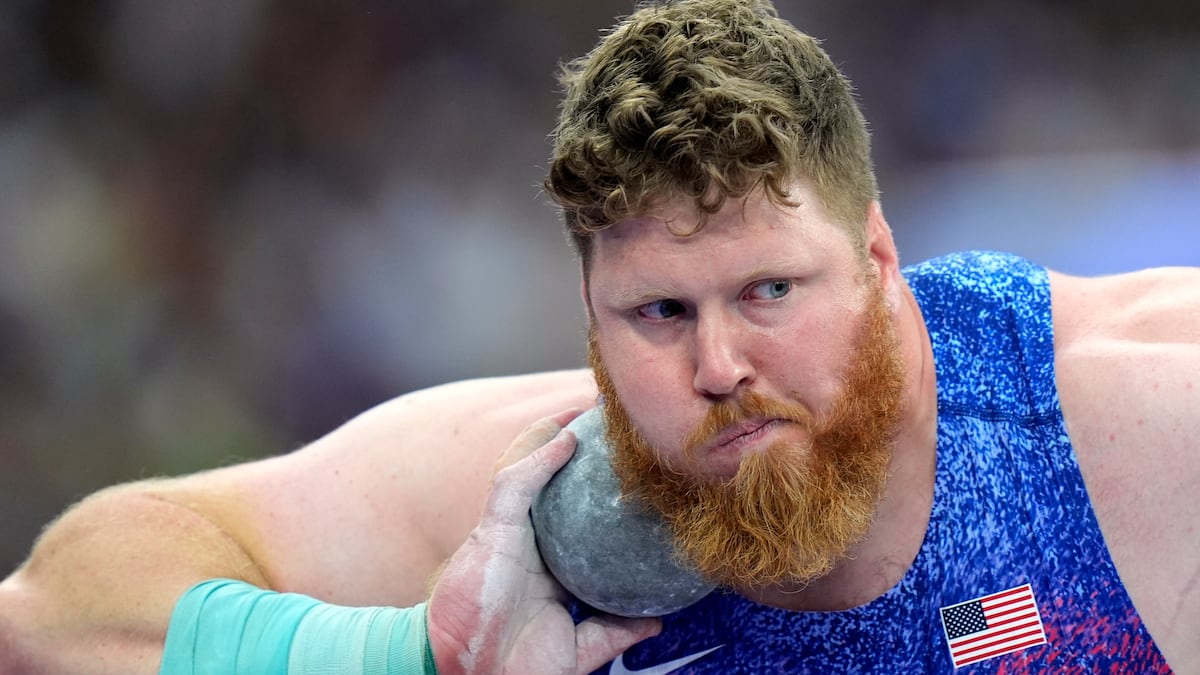 In a league of his own, shot-putter Ryan Crouser wins U.S. 3rd Olympic gold in a row