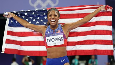 Gabby Thomas Wins Gold in Women 200 Meter Olympics Race