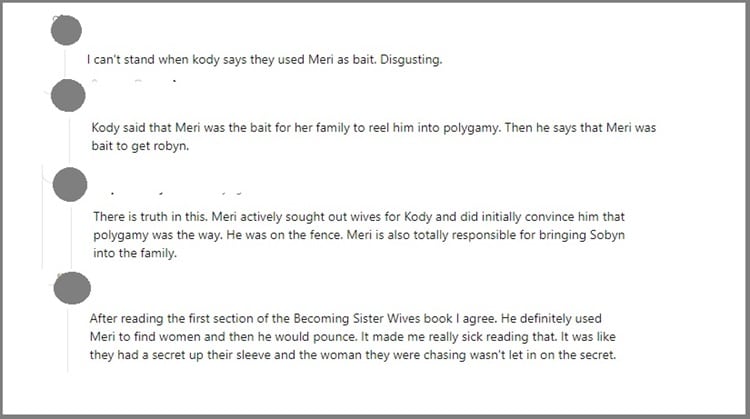 Sister Wives: Meri Brown - Kody Brown - Fans Comments