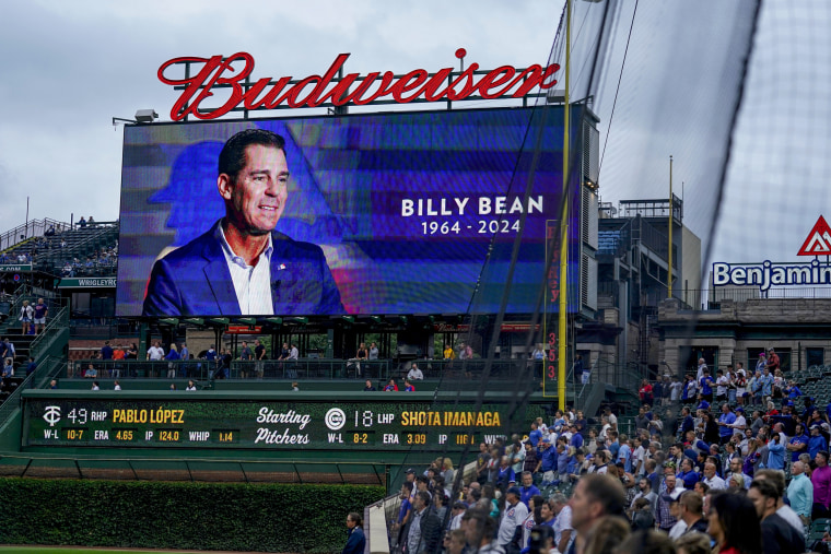 Memorial in honor of former MLB player Billy Bean.