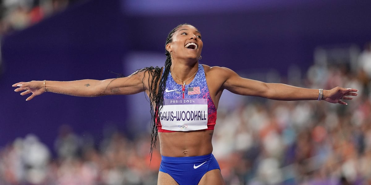 USA’s Tara Davis-Woodhall wins gold in women’s long jump