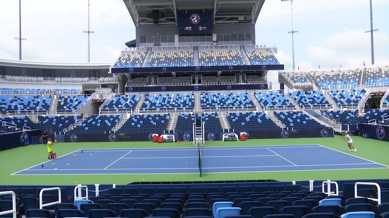 New seating inside center court is a major upgrade for fans at the Cincinnati Open this year (Spectrum News 1/Katie Kapusta)