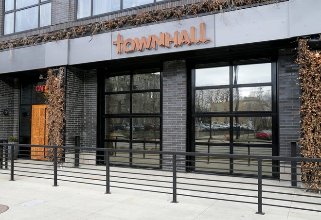 TownHall opens Tuesday at 792 N. High Street in the Short North District of Columbus. Several garage doors open onto the TownHall  patio which will be one of the largest patios in the Short North with seating for seventy people.