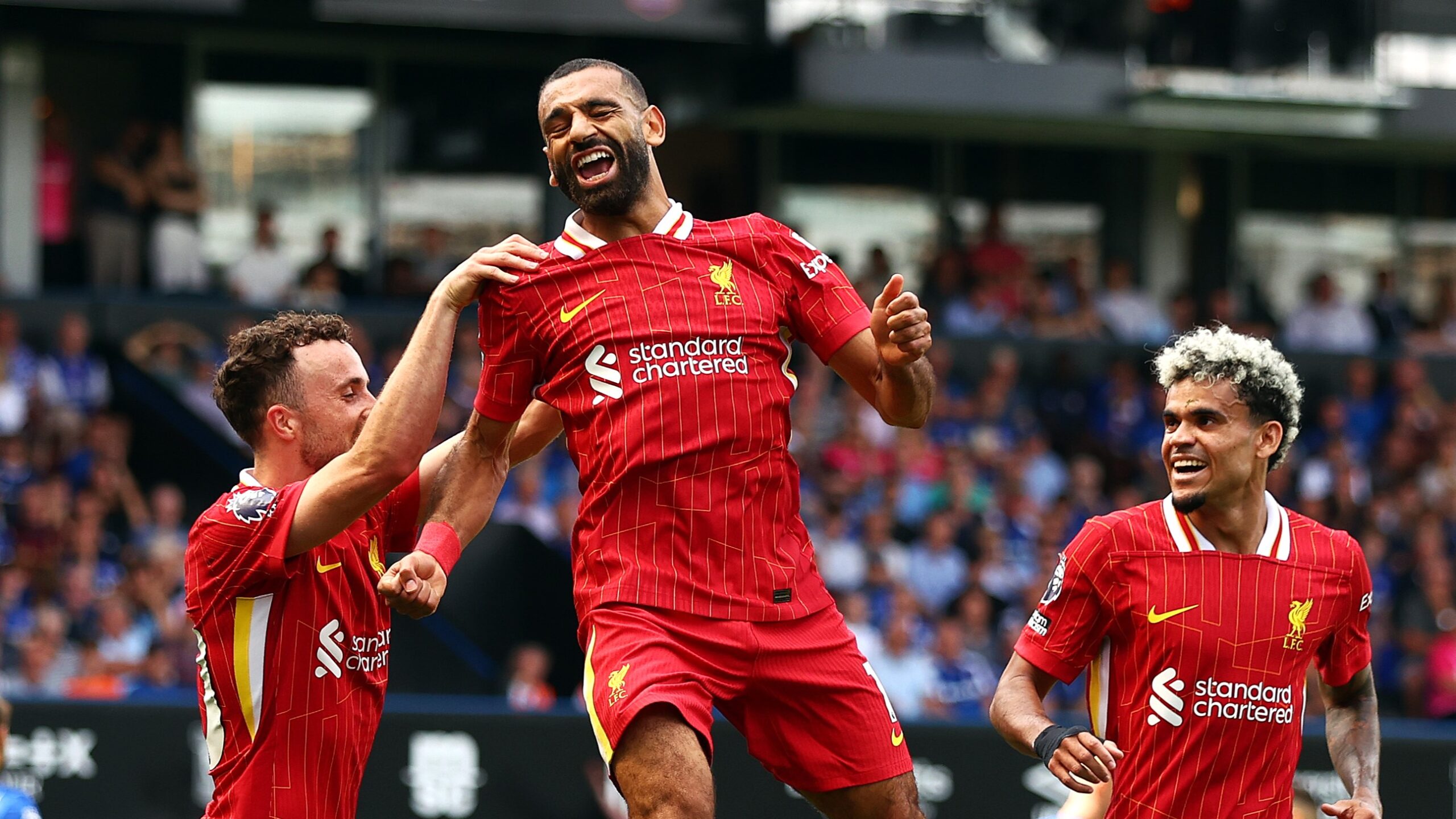 Jota and Salah goals give Slot debut win in charge of Liverpool