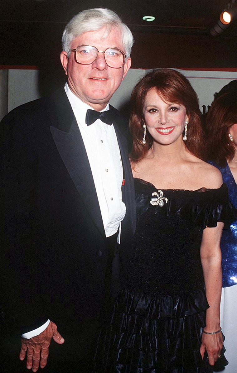 Phil Donahue and Marlo Thomas.