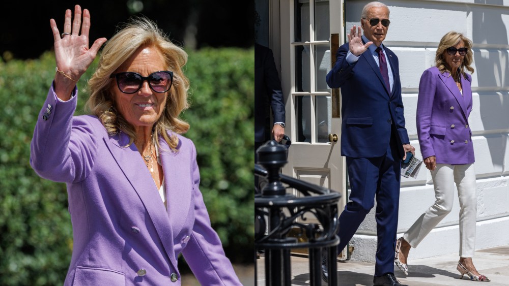 U.S. President Joe Biden and First Lady Jill Biden depart the White House on Aug. 19 in Washington, D.C.