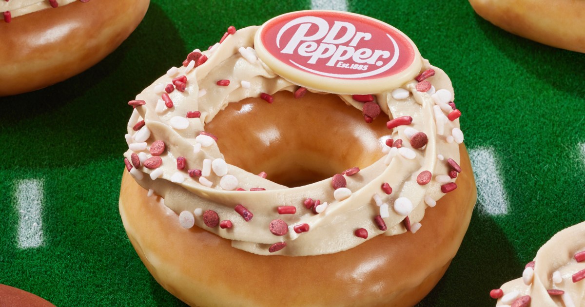 Krispy Kreme and Dr Pepper Collab on Soda-Flavored Doughnut