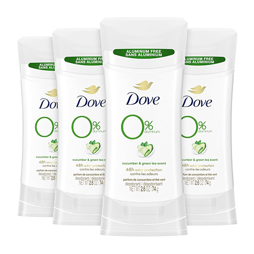 Dove 0% Aluminum Deodorant Stick Cucumber and Green Tea