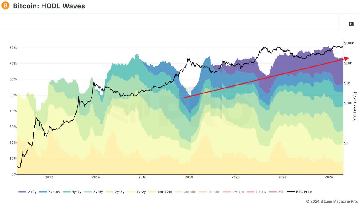 75% of Bitcoin Hasn't Moved in 6+ Months, Signaling Strong HODLing Trend