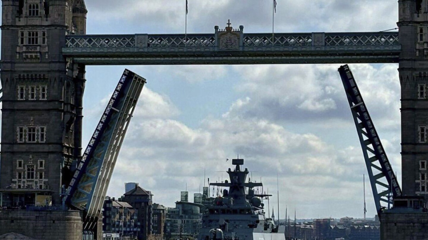 A German warship blasted the Darth Vader theme on the Thames. 'No deeper message,' navy says.