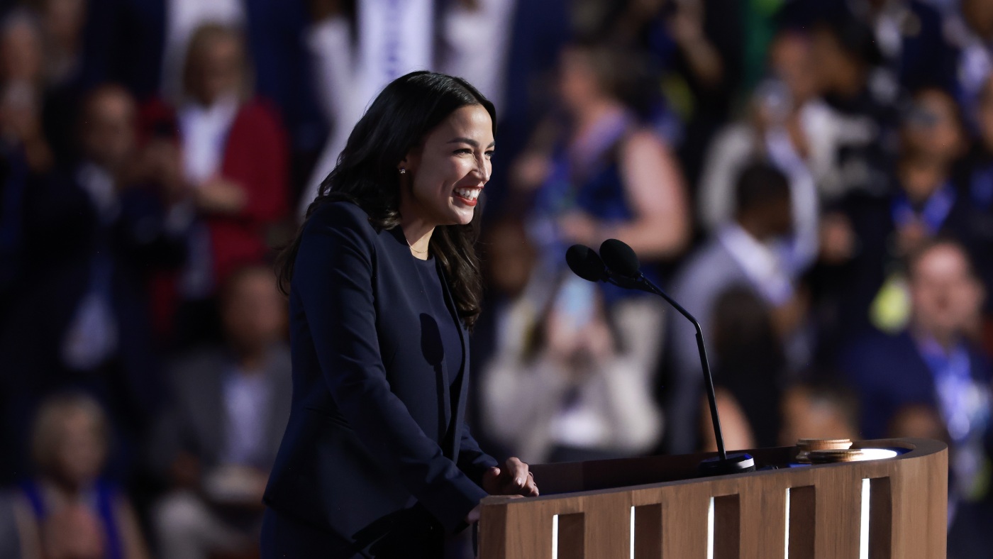 Alexandria Ocasio-Cortez speaks to the middle class DNC night 1 : NPR