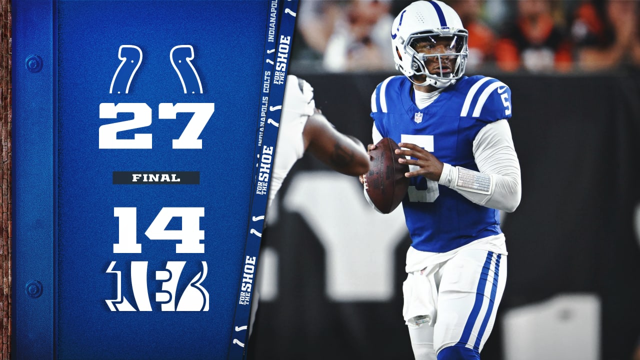 Anthony Richardson, Colts' first-team offense get 25 plays in preseason finale vs. Bengals