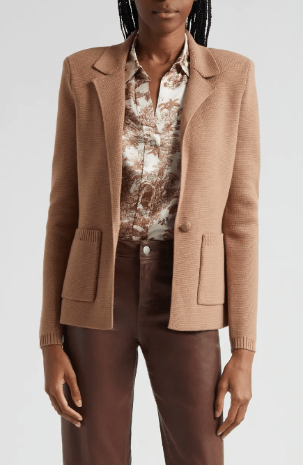 L'Agence Lacey Knit Blazer