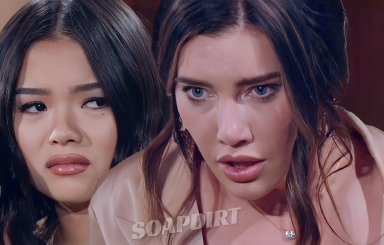 Bold and the Beautiful Spoilers: Steffy Forrester (Jacqueline MacInnes Wood) - Luna Nozawa (Lisa Yamada)