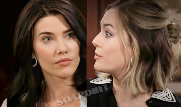 Bold and the Beautiful Spoilers: Steffy Forrester (Jacqueline MacInnes Wood) - Hope Logan (Annika Noelle)