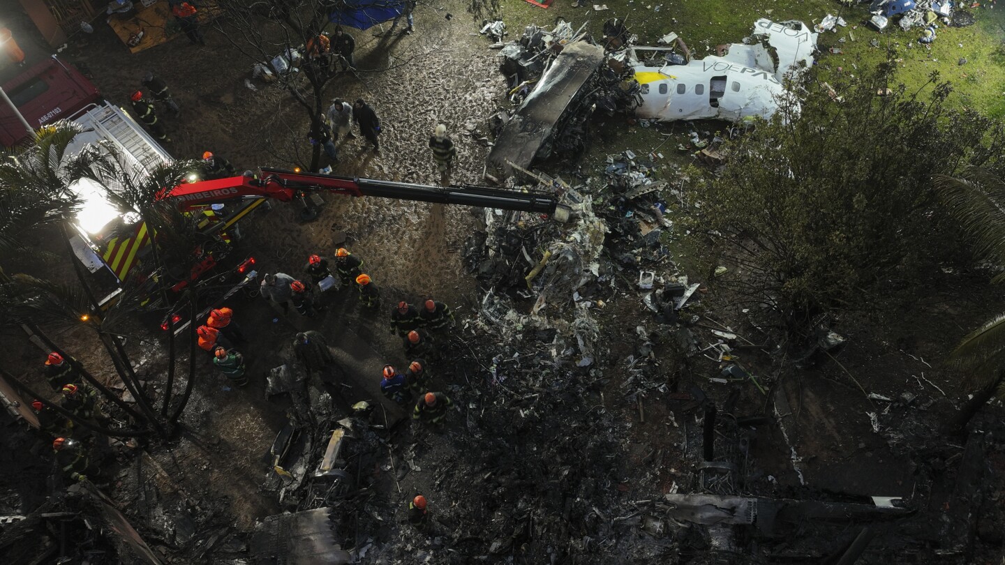 Brazil: Authorities investigate the cause of the fiery plane crash that killed 61