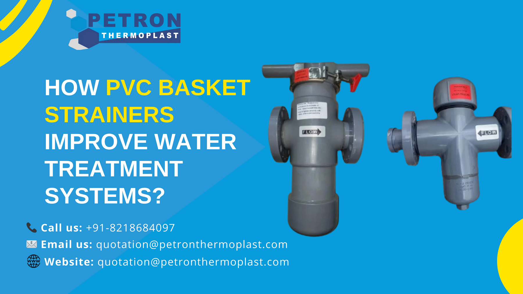 How PVC Basket Strainers Improve Water Treatment Systems