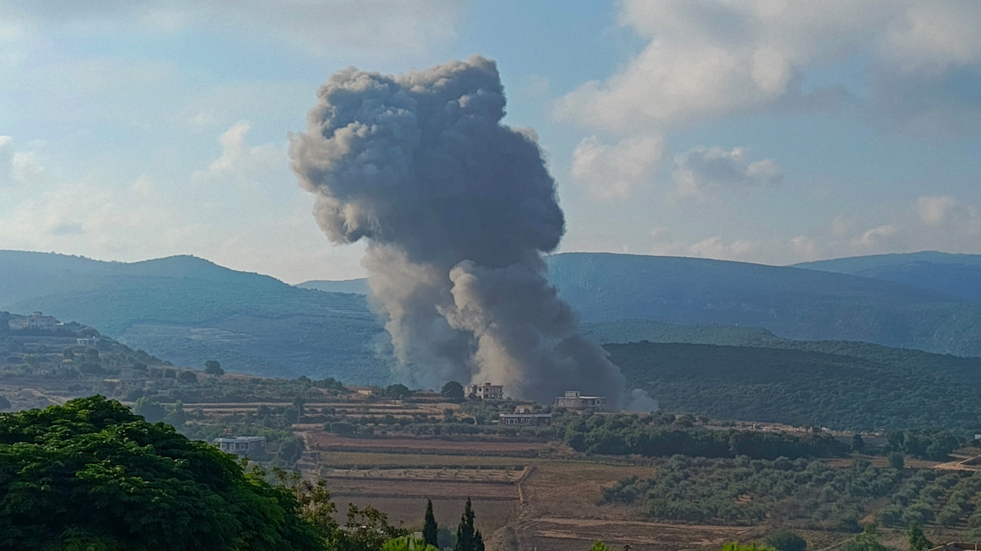 Israel hits Hezbollah targets in Lebanon in what it's calling a preemptive strike : NPR