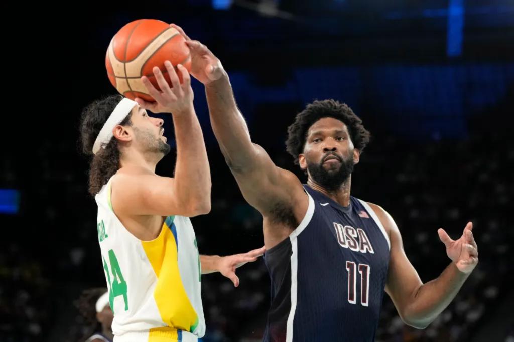 Joel Embiid leads U.S. into Olympic semis with trouncing of Brazil