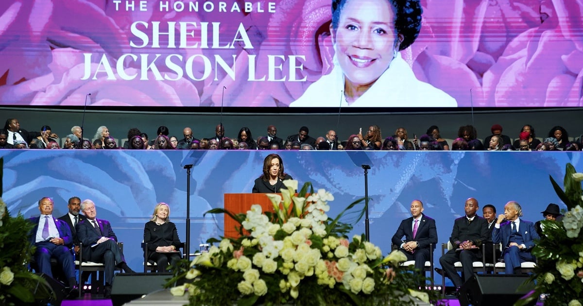 Kamala Harris delivers Sheila Jackson Lee’s eulogy