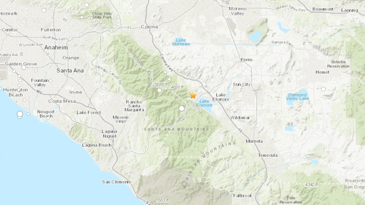 Magnitude 3.9 earthquake strikes in Lake Elsinore area – NBC Los Angeles