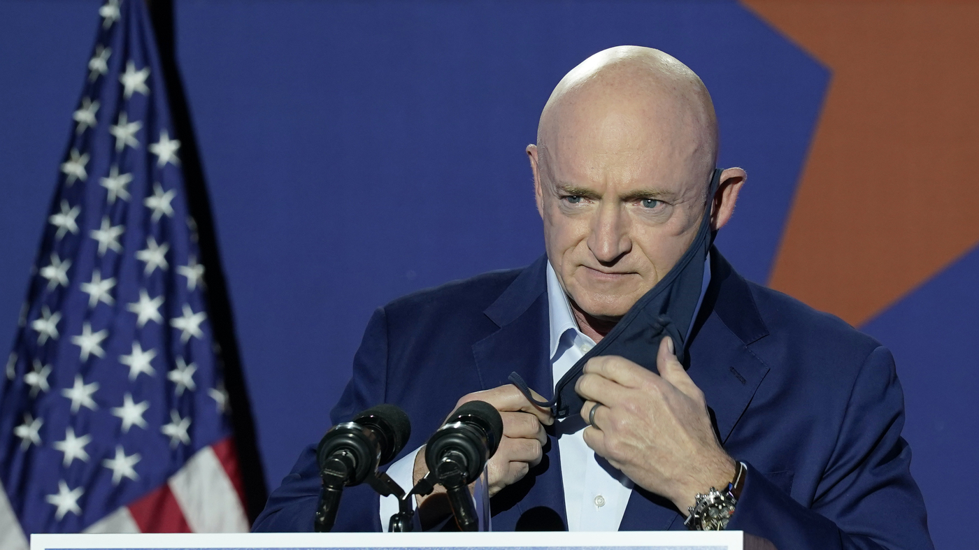 Mark Kelly warns of America’s global standing if Trump wins : NPR