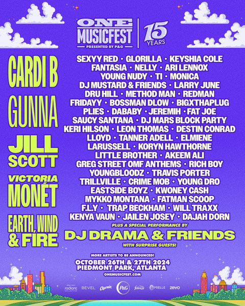 ONE Musicfest Announces 15th Anniversary Lineup With Cardi B, Gunna, Jill Scott & More