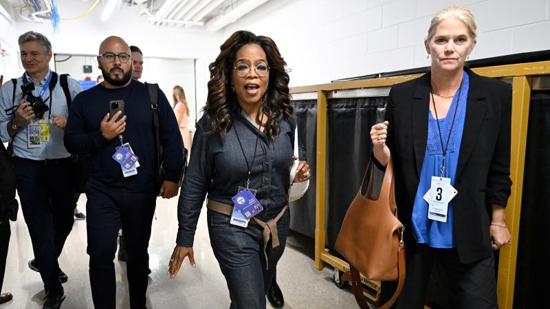 Oprah Winfrey will be part of DNC program Wednesday night