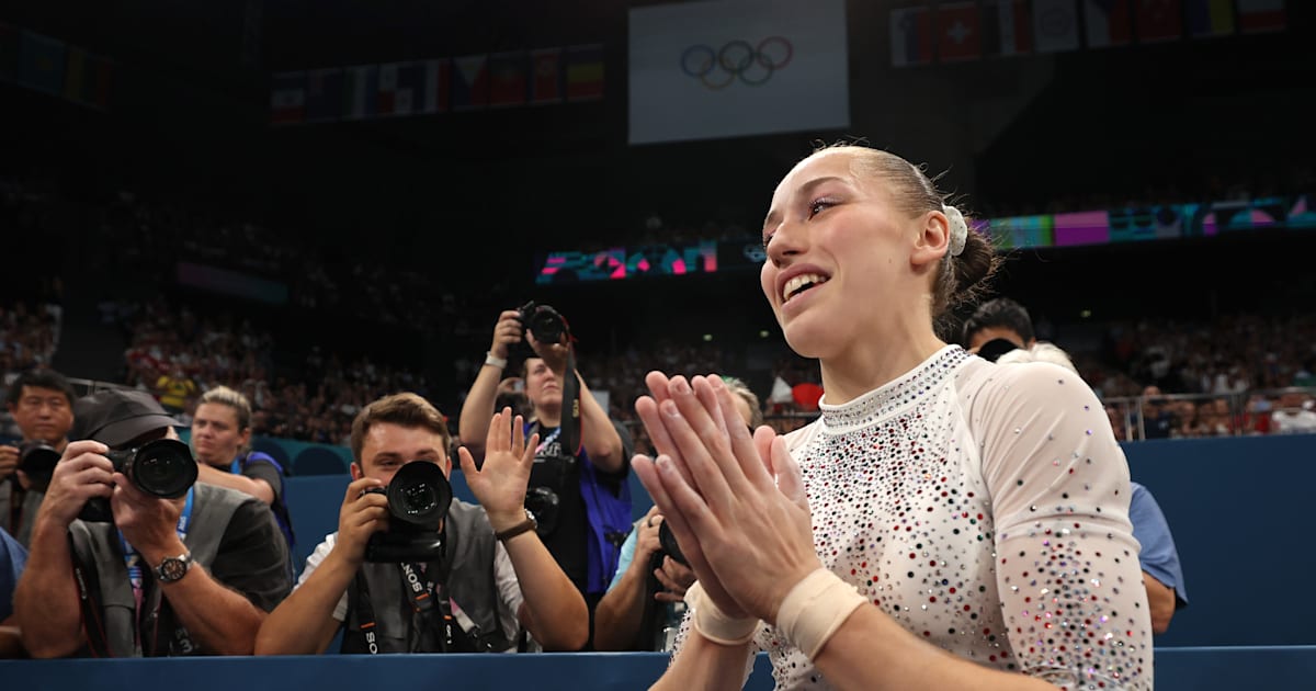 Paris 2024 gymnastics: Kaylia Nemour wins Algeria's first Olympic gymnastics title on the uneven bars