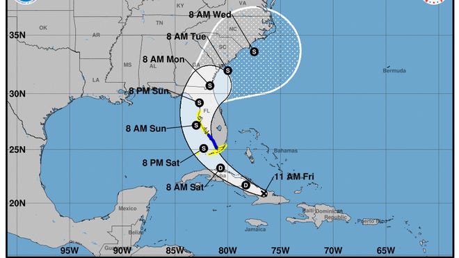 Potential Tropical Cyclone 4.Florida watches, warnings