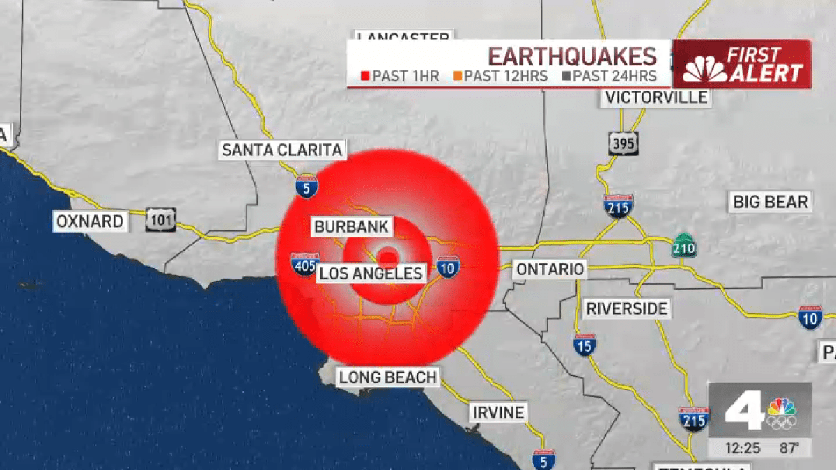 Preliminary 4.7-magnitude earthquake rocks South Pasadena – NBC Los Angeles