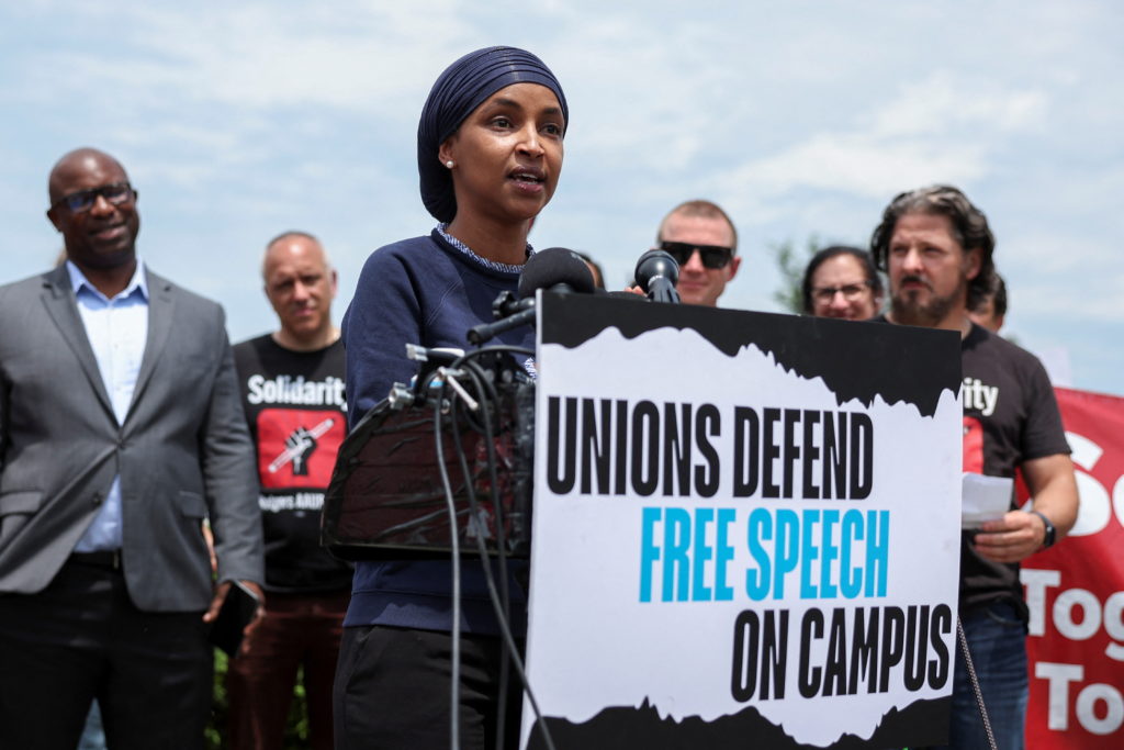 Press conference on free speech on university campuses, at Capitol Hill