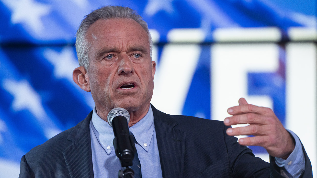 Independent Presidential candidate Robert F. Kennedy Jr. speaks during a campaign rally