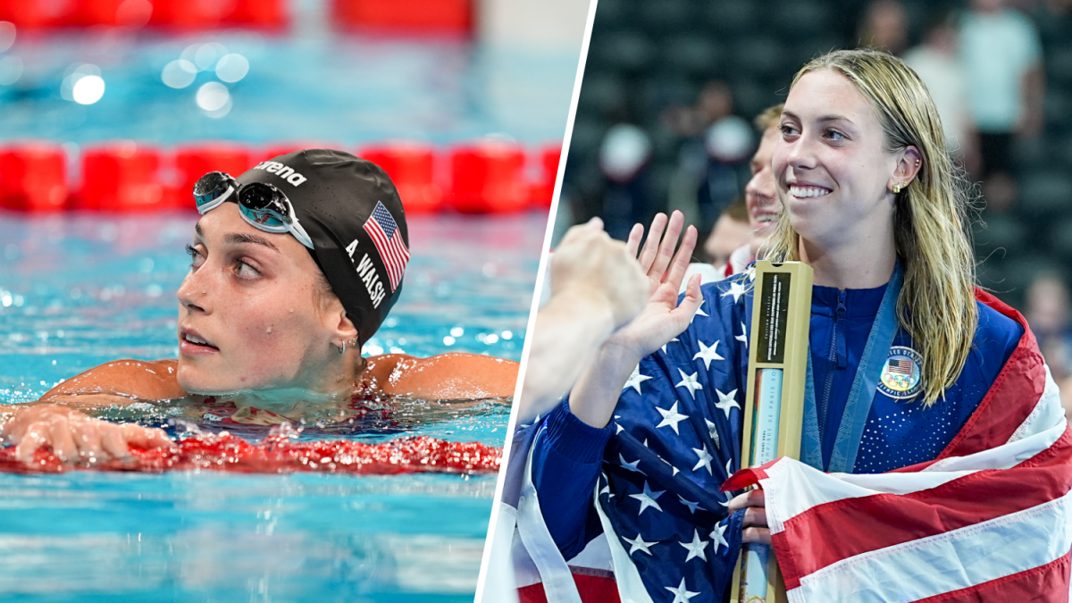 Sisters Alex Walsh, Gretchen Walsh swim hour apart to disqualification and gold – NBC New York