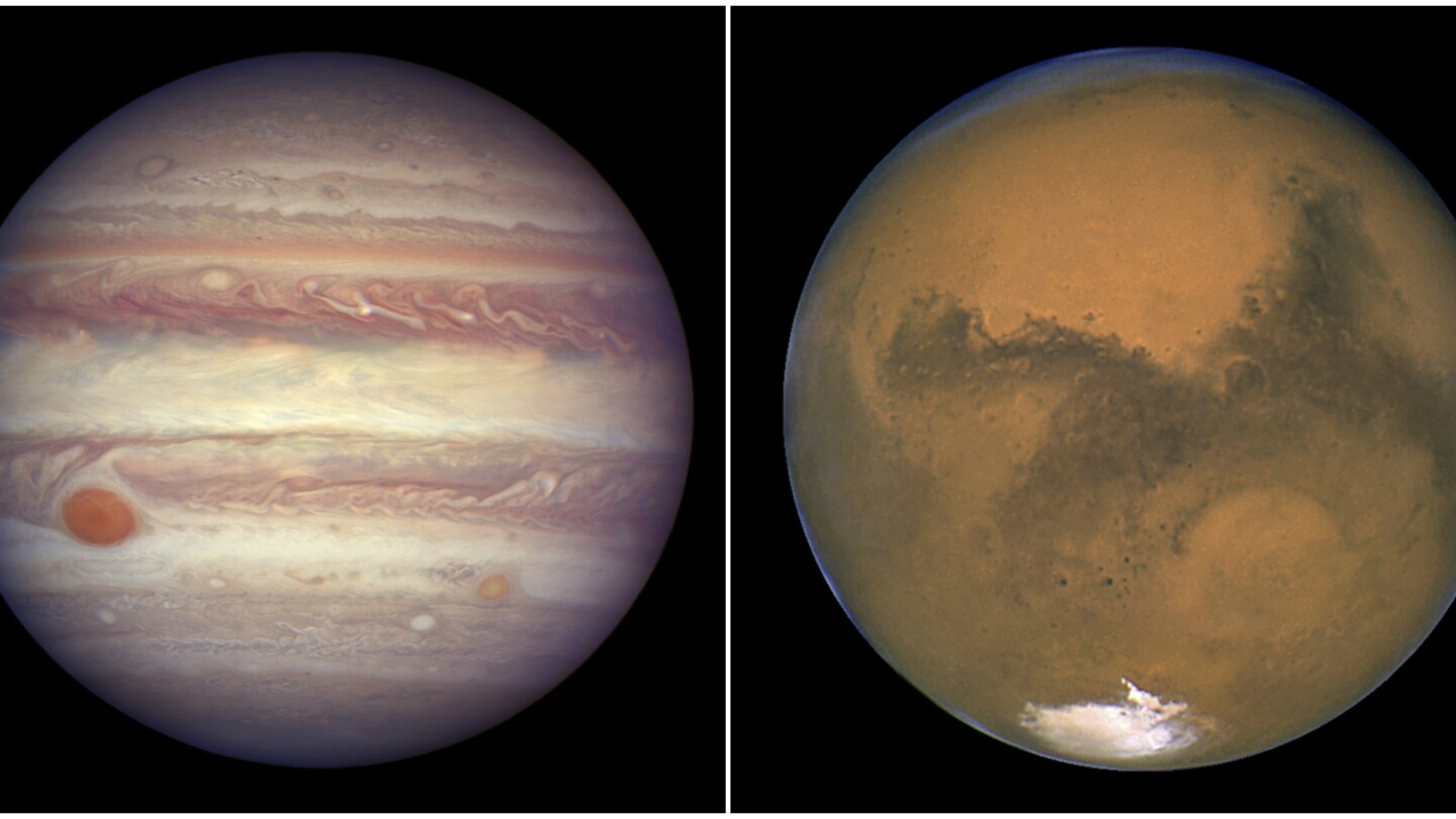 Sky watch: Mars and Jupiter won't get this close again until 2033