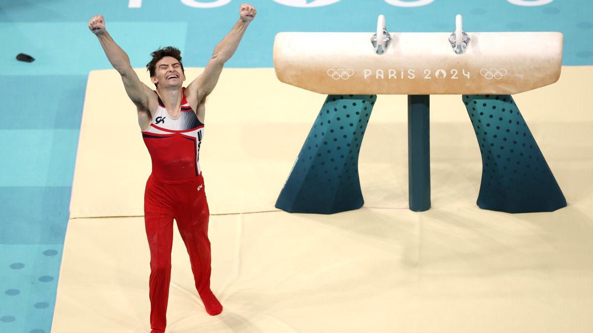 Stephen Nedoroscik wins bronze in men’s pommel horse final – NBC New York