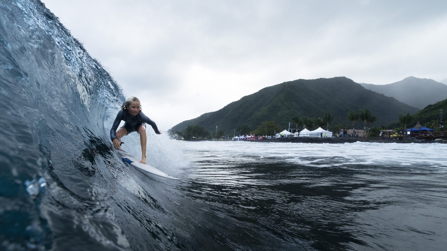 Tahiti's youth surf culture gets a boost as island hosts the Paris Olympics