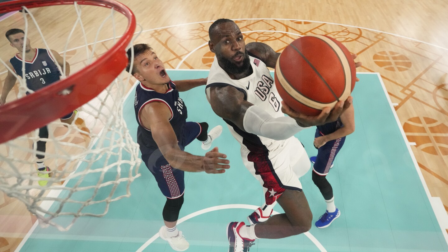 US men's basketball team rallies to beat Serbia in Paris Olympics